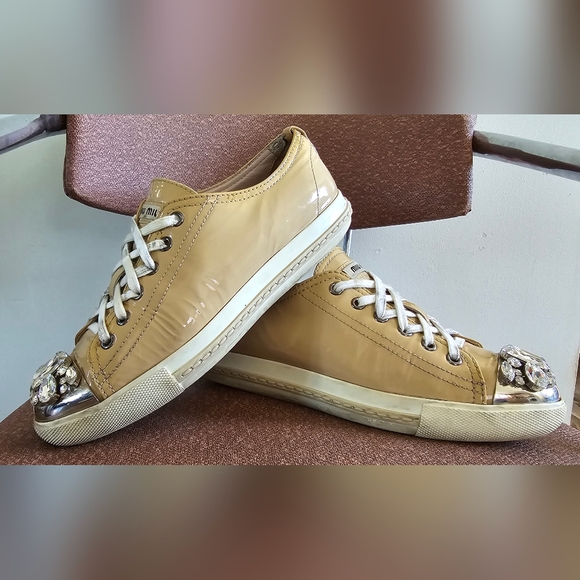 Miu Miu Patent Leather Sneakers - Picture 11 of 14